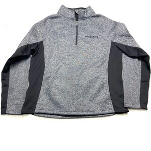 Spyder Sweater Mens XL Gray Chase Johnson Commercial Real Estate Knitted 1/4 Zip